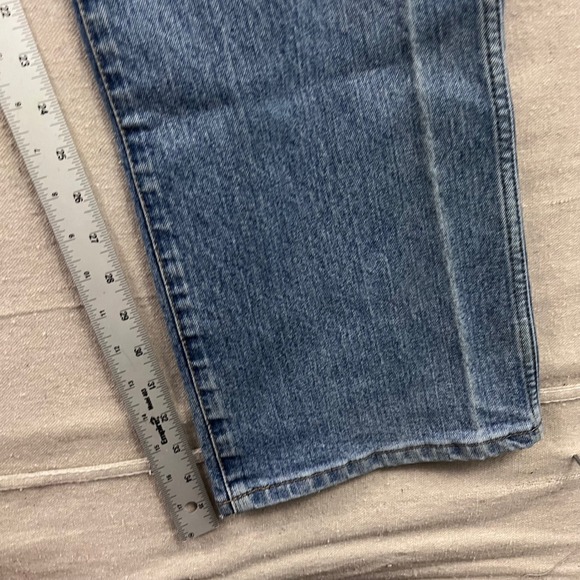 Ariat Rebar M4 Jeans Mens 36x36 Blue Medium Wash Low Rise Bootcut Stretch - Picture 6 of 7